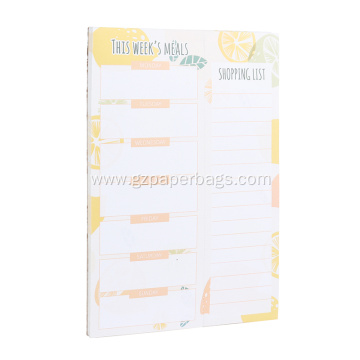 Weekly Meal Menu Planner Personalized Notepad